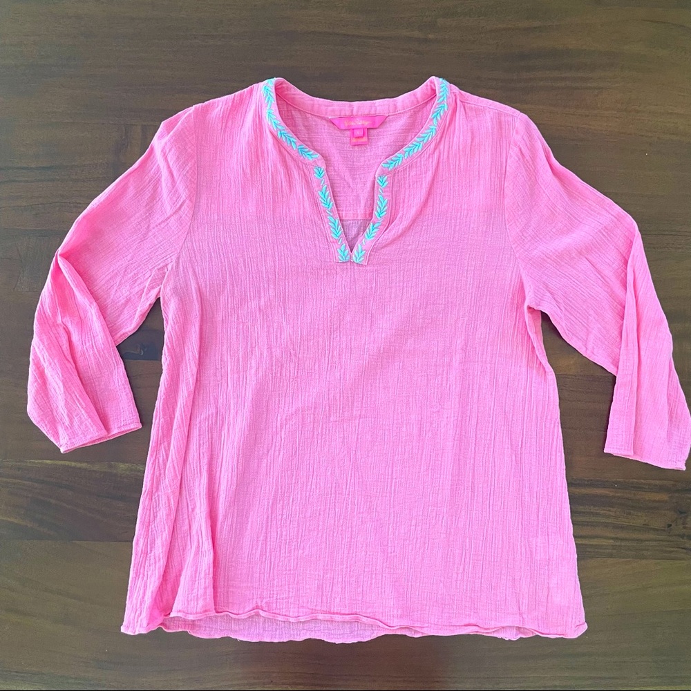 Lilly Pulitzer Pink Tunic Top